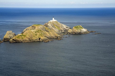 Muckle Flugga lighthouse, Britain's most northerly point, Hermaness, Unst, Shetland Islands