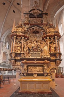 Altar of All Saints and funerary altar of Archbishop Lothar von Metternich in UNESCO St Peter's