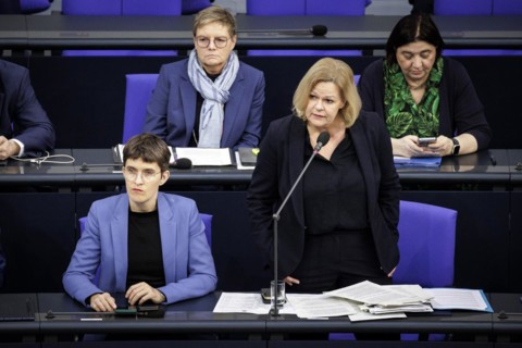 Nancy Faeser, Federal Minister of the Interior and Home Affairs, photographed during the government