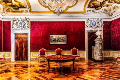 Hall with tiled stove, Palazzo Patriarcale, Dioezesan Museum with the Tiepolo Galleries, 16th