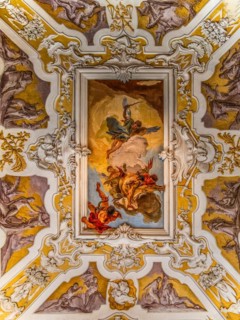 Staircase of Honour, ceiling painting: the Fall of Hell, by Giambattista Tiepolo, Palazzo
