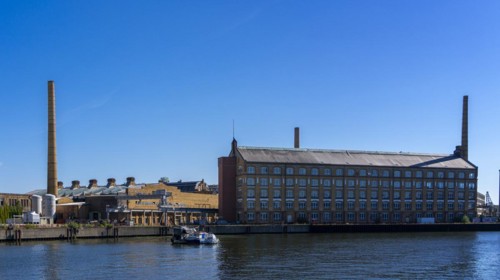 Industrial and factory site on the Spree, luminaire factory, Berlin-Oberschoeneweide, Berlin,