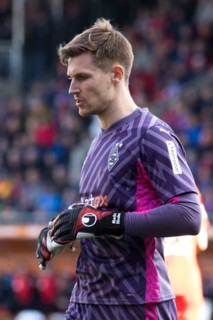 Football match, Moritz NICOLAS Borussia Moenchengladbach portrait, Voith-Arena football stadium,