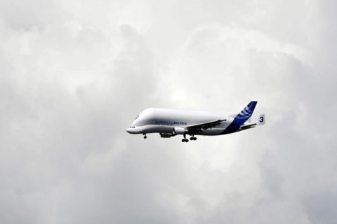 Beluga, Airbus, A300-600, aeroplane, transport aircraft, Airbus Beluga transport aircraft flying