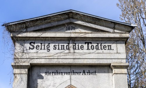 Old tombs, Churchyard 1 of the Protestant Parish of St George, Greisfswalder Strasse, Berlin,