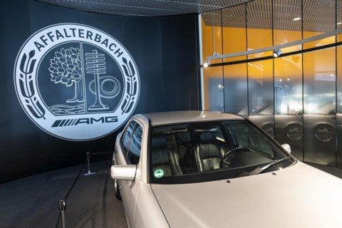 AMG Affalterbach, subsidiary of Mercedes-Benz AG for heavily motorised vehicles, company logo