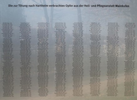 Mainkofen, Lower Bavaria, Germany, March 15th 2024, Memorial to the victims of Nazi persecution on