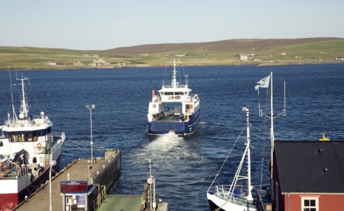 'Leirna' ferry between Lerwick and Bressay, Shetland Islands, Scotland, United Kingdom, Europe