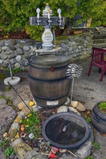 Beer tap in a beer garden, Allgaeu, Swabia, Bavaria, Germany, Europe
