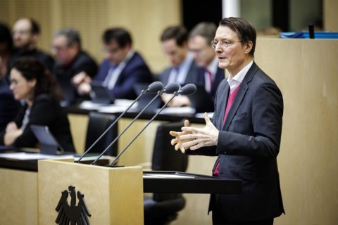 Karl Lauterbach, Federal Minister of Health, recorded during his speech at the 1042nd session of