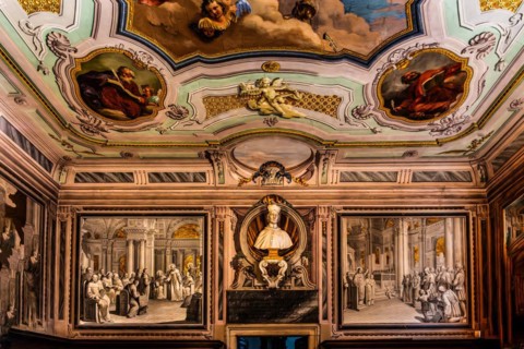 Frescoes in the Chapter House, Cathedral of Santa Maria Annunziata, 13th century, Udine, most