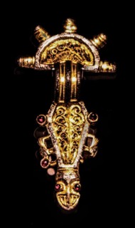 Grave goods from Lombard woman's tombs, 5th-6th century AD, Archaeological Museum, Castello di