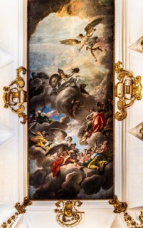 Ceiling painting Triumph of Wisdom by Niccolo Bambini, Library, Palazzo Patriarcale, Dioezesan