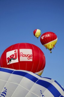 Hot-air balloons, Ballooning Festival, Saint-Jean-sur-Richelieu, Quebec Province, Canada, North