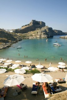 St Paul's Bay, Agios Pavlos, Lindos, Rhodes island, Greece, Europe