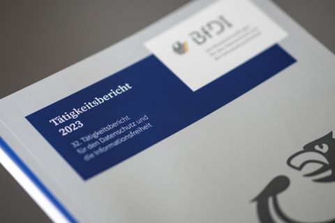 Bundestag President Baerbel Bas, SPD, MdB, receives the 32nd activity report of the Federal