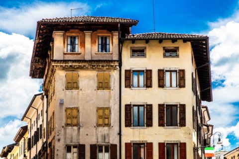 Piazza San Giacomom, Udine, most important historical city of Friuli, Italy, Udine, Friuli, Italy,