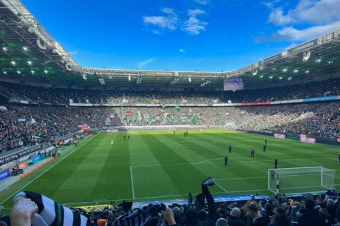 Borussiapark football stadium, Moenchengladbach, Germany, Europe
