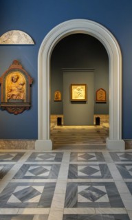 Donatello, Florence c. 1385-1466, Madonna and Child, marble, Sculpture Collection in the Bode