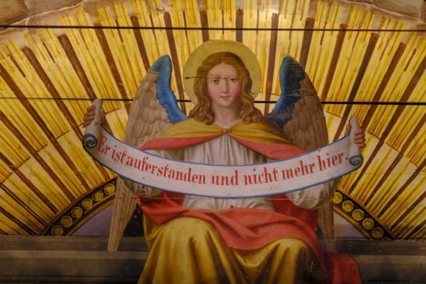 Easter, Holy Sepulchre, Angel, Resurrection of Christ, Duerrnberg pilgrimage church, Bad