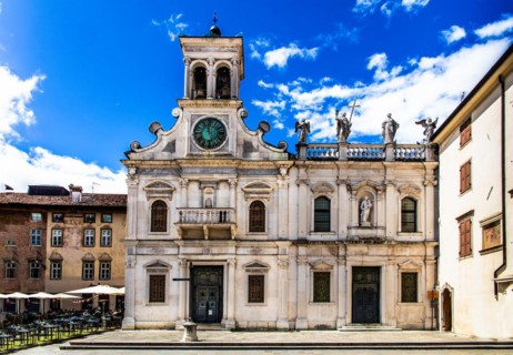 Piazza San Giacomom with Church of San Giacomo, 14th century, Udine, most important historical town