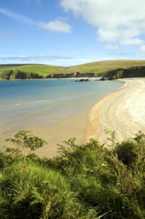 Sandy beach Burrafirth, Unst, Shetland Islands, Scotland, United Kingdom, Europe