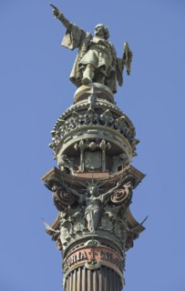 Mirador de Colom, Columbus Monument, Barcelona, Catalonia, Spain, Europe