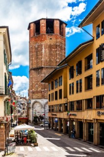 Bell tower, Cathedral of Santa Maria Annunziata, 13th century, Udine, most important historical