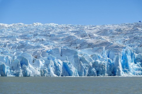 Glacier, Lago Grey, Torres del Paine National Park, Parque Nacional Torres del Paine, Cordillera