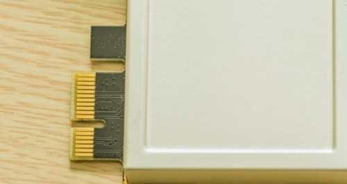 USB flash drives with beige casing and gold contacts visible, in South Korea