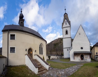 St Anthony's Chapel, late Gothic building, next to the parish church of Tragoess-Oberort, dedicated