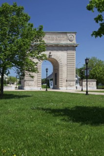 Architecture, Royal Military College Arch, Kingston, Province of Ontario, Canada, North America