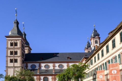 Monastery church, abbey church, Amorbach Monastery, Mainfranken, Lower Franconia, Franconia,