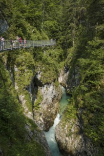 Leutaschklamm, Mittenwald, Werdenfelser Land, Upper Bavaria, Bavaria, Germany, Europe