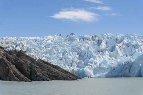 Glacier, Lago Grey, Torres del Paine National Park, Parque Nacional Torres del Paine, Cordillera
