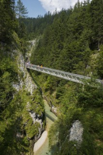 Leutaschklamm, Mittenwald, Werdenfelser Land, Upper Bavaria, Bavaria, Germany, Europe