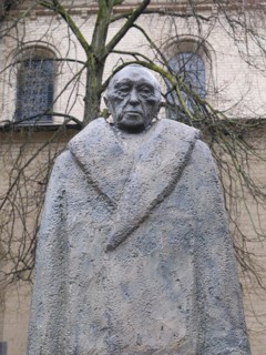 Konrad Adenauer monument, bronze statue, Cologne, Germany, Europe