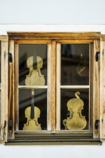 Violin making museum, Mittenwald, Werdenfelser Land, Upper Bavaria, Bavaria, Germany, Europe