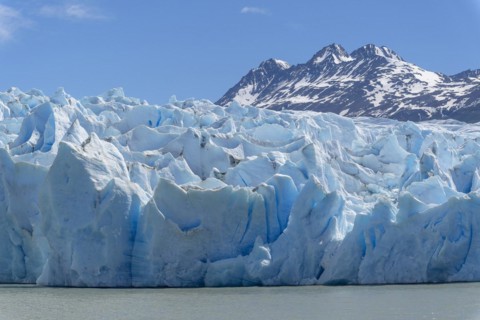 Glacier, Lago Grey, Torres del Paine National Park, Parque Nacional Torres del Paine, Cordillera