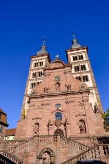 Monastery church, abbey church, Amorbach Monastery, Mainfranken, Lower Franconia, Franconia,