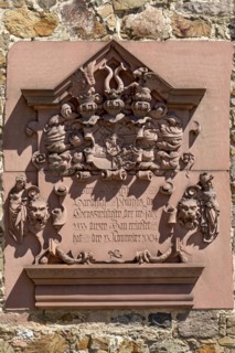 Memorial plaque for Landgrave Philip the Magnanimous, relief in sandstone, New Palace, Justus