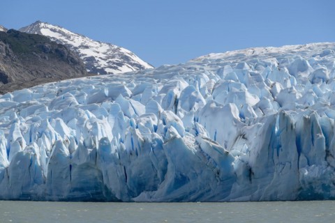 Glacier, Lago Grey, Torres del Paine National Park, Parque Nacional Torres del Paine, Cordillera