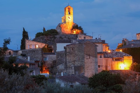 Lourmarin bell tower, Parc Naturel Regional du Luberon, Vaucluse, Provence, France, Europe