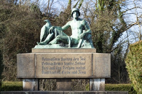 Memorial to the victims of the wars of 1866 and 1870 to 1871, inscription, war memorial, memorial