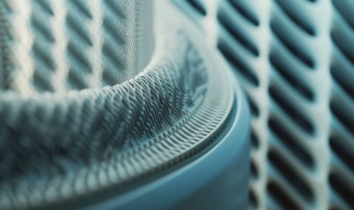 Lint filter close-up. Selective focus AI generated