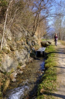 Partschinser Waalweg, Partschinser Sagenweg, Partschins, Vinschgau Valley, South Tyrol, Italy,