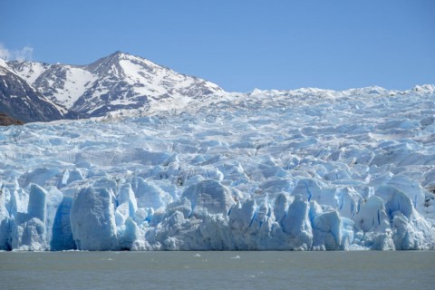 Glacier, Lago Grey, Torres del Paine National Park, Parque Nacional Torres del Paine, Cordillera