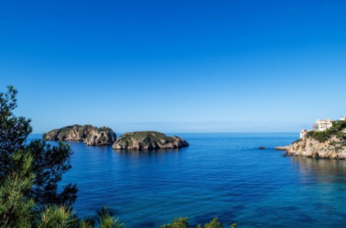 Malgrats-Inselm, Illes de las Malgrats seen from the Parque de les Malgrats, near Santa Ponca or