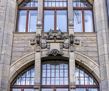 Historic architecture, Charlottenburg Town Hall, Alt-Lietzow entrance, Berlin, Germany, Europe
