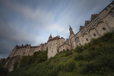 Passing clouds over the Hohenzollern Castle Sigmaringen